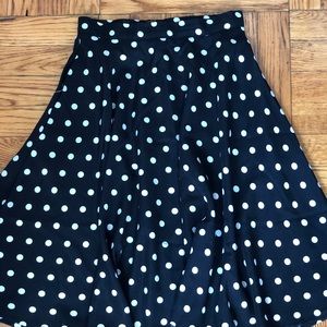 Black&white polka dots skirt